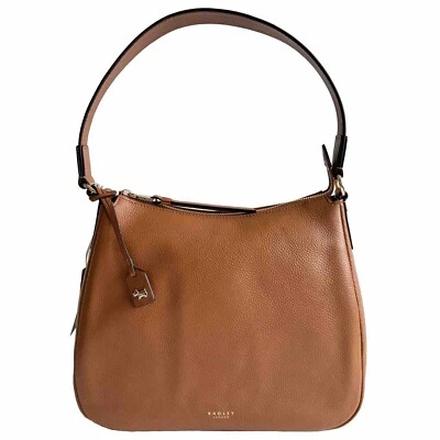 RADLEY Handbag Tan Leather Medium Zip Top Shoulder Bag - Chambord Street - New - Image 1 of 4