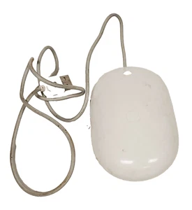 Apple A1152 Wired USB Mighty Mouse Tested Optical White - Picture 1 of 5