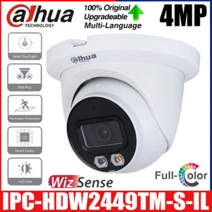 Neu Dahua IPC-HDW2449TM-S-IL 4MP Vollfarb IR Dual Light WizSense POE IP Kamera - Picture 1 of 7