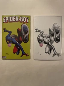 Spider-Boy #1 | Jay Anacleto Trade + Virgin Varianten Set | IN HAND - Bild 1 von 3