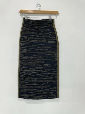 Sass & Bide Midi Skirt Women XXS (AU4-22in) Waist Black Lovestrong Lined Stretch - Image 1 of 4