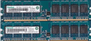 2GB 2x1GB PC2-6400 DDR2-800 RAMAXEL RML1520EC48D7W-800 MEMORY KIT HP 404574-888 - Picture 1 of 3