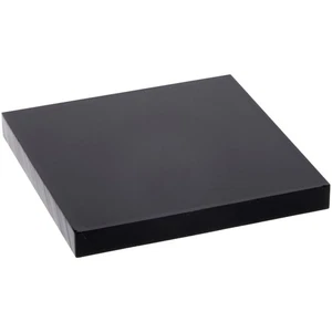 Plymor Black Acrylic Square Standard-Edge Display Base, 2" W x 2" D x 0.25" H - Picture 1 of 1