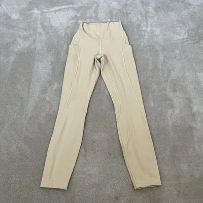 Lululemon Leggings High Rise Womens Size 2 / UK 6 Yellow Running Gym - Image 1 of 4