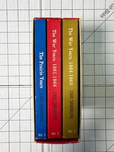 Abraham Lincoln The Prairie Years & War Years by Carl Sandburg 3 Vol Boxed Set - Bild 1 von 4