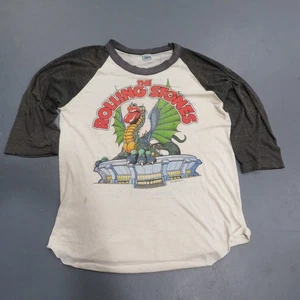 VTG The Rolling Stones Dragon Boulder Colorado Concert Tour Shirt 1981 Large - Picture 1 of 14