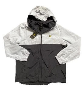 Lyle & Scott Herren XL Größe grau & schwarz durchgehender Reißverschluss Kapuze ZT Elements Jacke neu mit Etikett - Bild 1 von 13