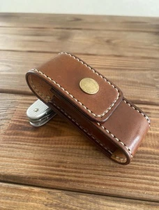 Pocket knife sleeve with belt Clip for Victorinox Farmer X alox . Handmade - Picture 1 of 4