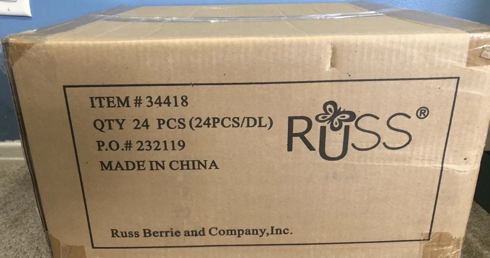 Russ Berrie Estrellas Brillantes Nuevo Sellado de Fábrica 24 piezas. Caja Libre de Humo Hogar* Foto 1 de 4