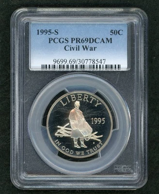 1995-S 50c Civil War PCGS PR69DCAM - Image 1 of 2