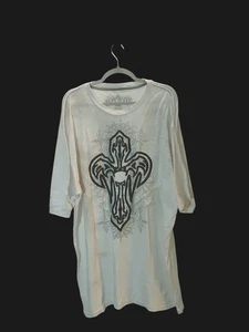 Y2K Streetwear Pepe Jeans Herren 4XL Script Graphic PJL Large Studded Black Cross - Bild 1 von 8