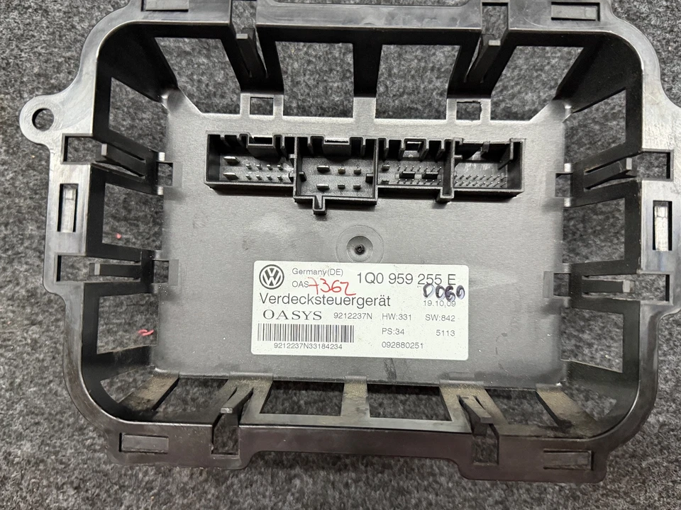 07-16 MÓDULO DE CONTROL TECHO SUPERIOR CONVERTIBLE VOLKSWAGEN EOS 1Q0 959 255 E Foto 1 de 3