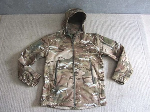 DPM Softshell Woodland Camo Jacket Size L Bushcraft Fishing Hunting Mears Gryl - Picture 1 of 11