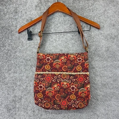 Bolso Bandolera The Sak Cartera Estampado Floral Rojo Naranja Boho Hippie Foto 1 de 4