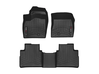 Revestimiento de piso WeatherTech para Nissan Rogue 2021-2022 - 1ª y 2ª fila, negro Foto 1 de 4