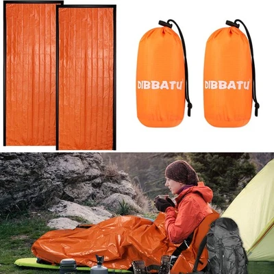 2/4/6/8 Pack Emergency Sleeping Bag, Survival Gear Bivy Sack Blanket, Waterpr... - Image 1 of 4