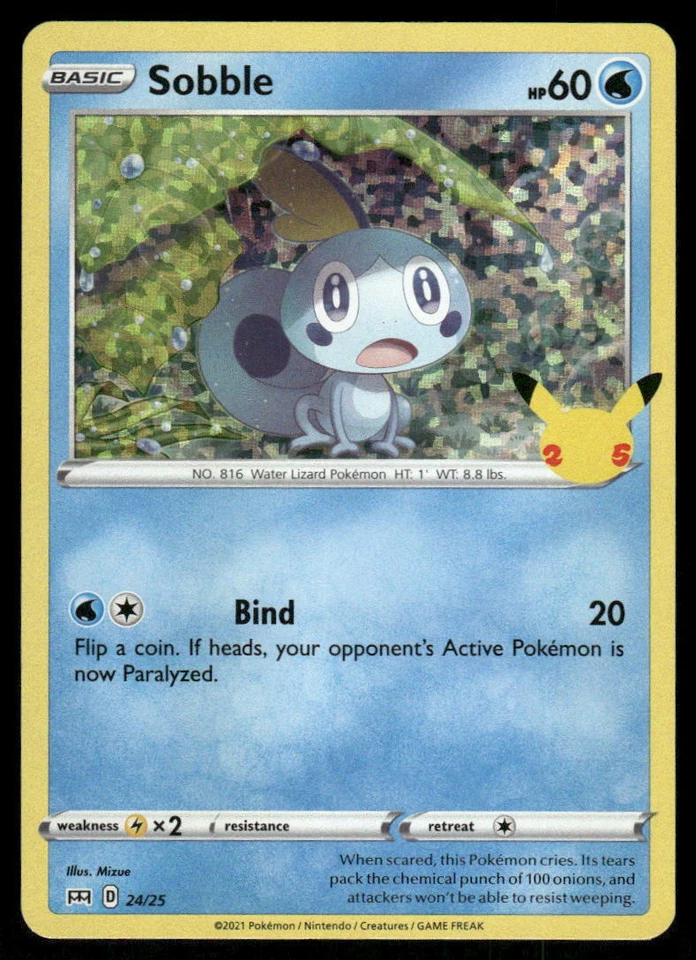 #SWSH003 Sobble SWSH: Sword & Shield Promo Cards Holo - Image 1 of 1