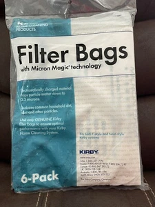 6 Stück Kirby Micron MagicVacuum Filterbeutel passend für F-Style & Twist-Style - Bild 1 von 1