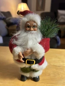 Vintage  7" Santa Claus Christmas Figurine with wire rim glasses - Picture 1 of 4