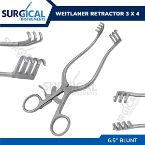 Instrumentos quirúrgicos Blunt Weitlaner de 6,5" acero inoxidable grado alemán - Imagen 1 de 10