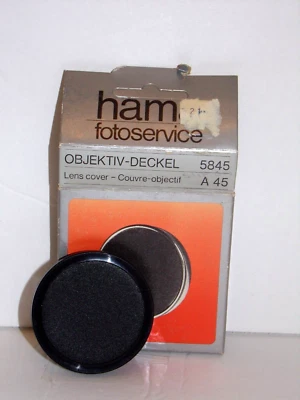 Cubierta de lente Hama Fotoservice 45 mm con caja hecha en Alemania (objetivo-deckel) Foto 1 de 4