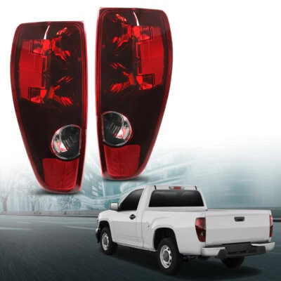Pair Tail Lights Fit For 2004-12 Chevrolet Colorado GMC Canyon Rear Brake Lamps - Image 1 of 4