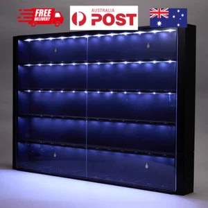 Warhammer Display Case with LED Lighting Wall Mountable Minifigure Showcase Box - Picture 1 of 12