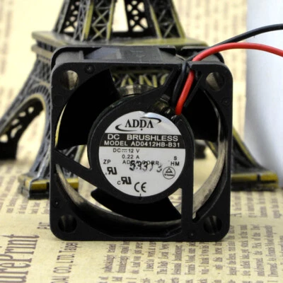 1PC ADDA AD0412HB-B31 12V 0.22A 4028 4CM double ball 1U Chassis Cooling Fan - Image 1 of 4