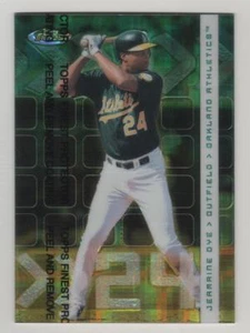 2002 Topps Finest X-fractors Protectors #33 Jermaine Dye Athletics BV$8 #33/99 - Picture 1 of 1