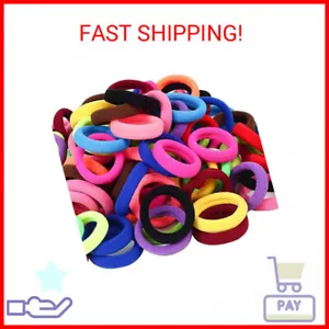 120 Pcs Baby Hair Ties, Cotton Toddler Hair Ties for Girls and Kids, Multicolor - Picture 1 of 2