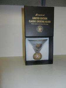 CARNIVAL CRUISE - 50th BIRTHDAY - CLASSIC COCKTAIL GLASS - LTD EDITION - Picture 1 of 2