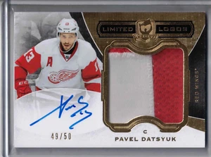 2019-20 UD The Cup hockey Pavel Datsyuk Limited Logos patch auto /50 card WINGS - Bild 1 von 2
