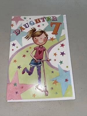 Tarjeta de cumpleaños grande de Jelly Beans - séptimo cumpleaños de hija Foto 1 de 2