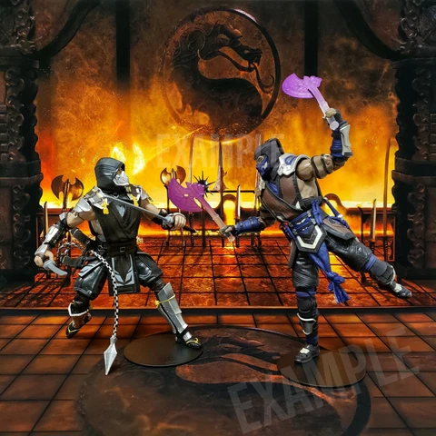 Backdrop Diorama for Mortal Kombat Action Figures Cover