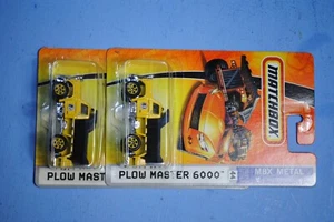 Zwei 2007 Matchbox Plow Master 6000 Street Maintenance #44 MBX METAL SERIES 1:83 - Bild 1 von 5