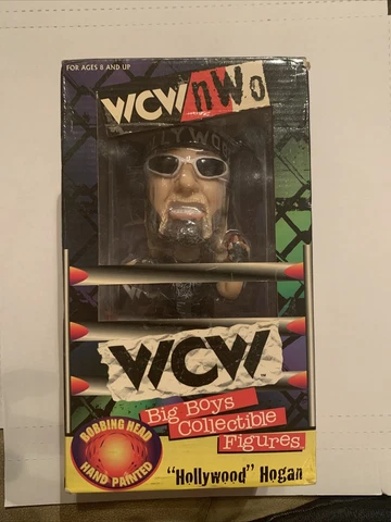 1998 WCW NWO Hollywood Hogan Big Boys Collectible Figures Nodder Bobble Head MIB Cover