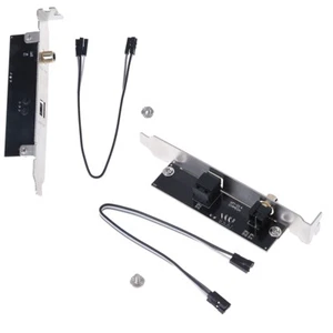 SPDIF optical and RCA out plate cable bracket for asus msi gigabyte motherby-b - Afbeelding 1 van 11