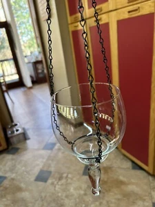 Hanging Globe With Chain & Bracket New Without Box - Picture 1 of 4