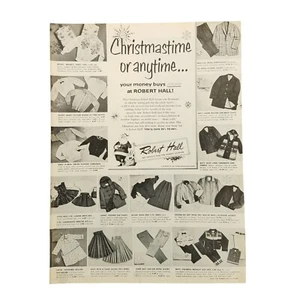 1956 Robert Hall Clothing Vintage Print Ad Your Money Buys More - Picture 1 of 2