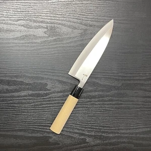 Cuchillo de filete tradicional japonés zurdo Deba hoja de acero inoxidable - Imagen 1 de 12