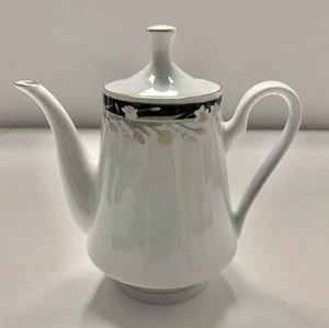 Crown Ming Fine China ~Michelle~ Coffee Tea Pot with Lid Jian Shiang EUC - Picture 1 of 16
