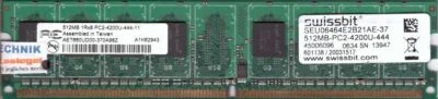 Aeneon AET660UD00-370A98Z PC2-4200 512MB DDR2 533MHz Arbeitsspeicher RAM* r81 - Bild 1 von 2