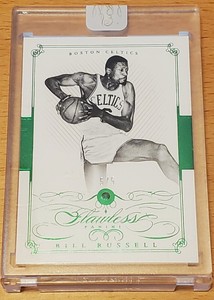 Bill Russell Flawless CELTICS Emerald 5/5 Sealed second year Flawless 2013