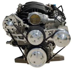 Chevy LS Serpentine Conversion Billet March Includes new water pump! LS1 LS2 LS3 - Picture 1 of 6