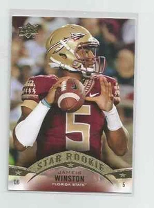 JAMEIS WINSTON (Florida State) 2015 UPPER DECK FOOTBALL STAR ROOKIE CARD #46  - Picture 1 of 1