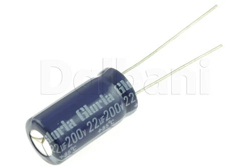 Condensador electrolítico de alta temperatura 200V 22uF Foto 1 de 1