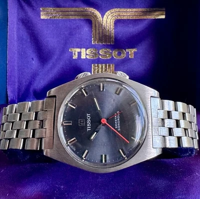 LOVELY VINTAGE TISSOT SEASTAR SONOROUS MEN WRISTWATCH REF:40500-3X-C:1969’s - image 1 of 4