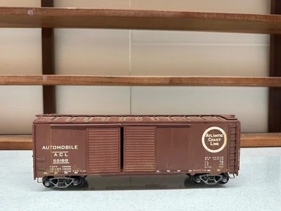 O Scale 2 Rail 22O Automobile Boxcar #55168 Atlantic Coast Line Weathered Used - Image 1 of 4