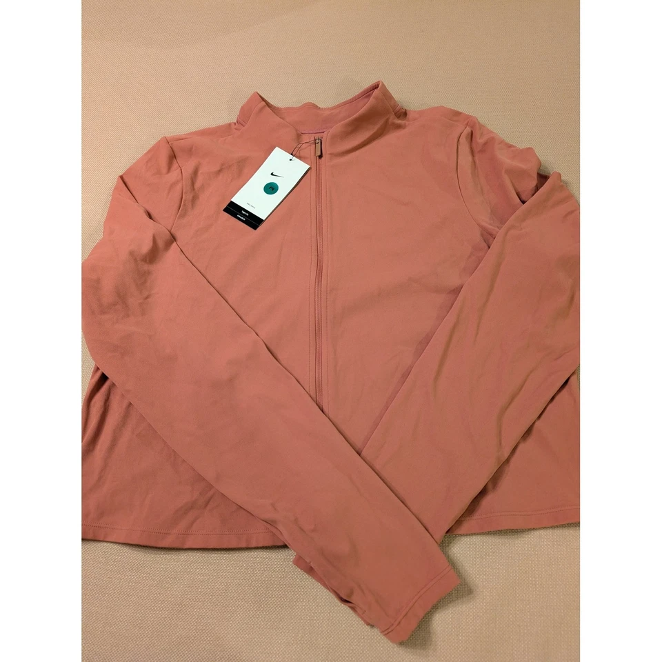 Chaqueta de entrenamiento Nike XXL para mujer cremallera completa Zenvy manga larga rosa cañón precio de venta sugerido por el fabricante 95 USD Foto 1 de 1