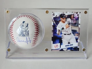 Aaron Judge Signed AL Home Run Record 62 Logo Baseball W/Case & Card - Beckett - Picture 1 of 3